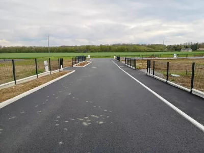 Travaux VRD en cours d'achèvement